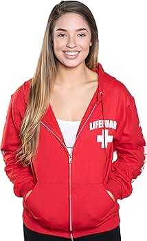 Amazon.com: LIFEGUARD Officially Licensed Full Zip Hooded